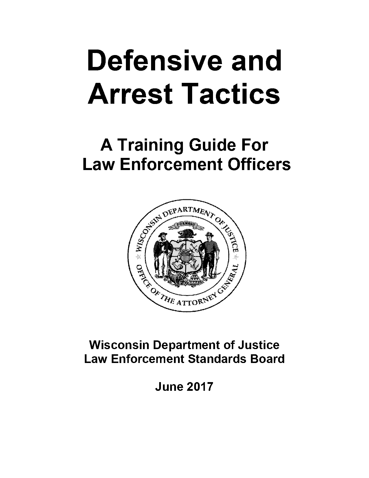 police defensive tactics training manual